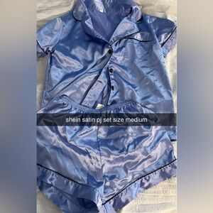 shein silk pj set